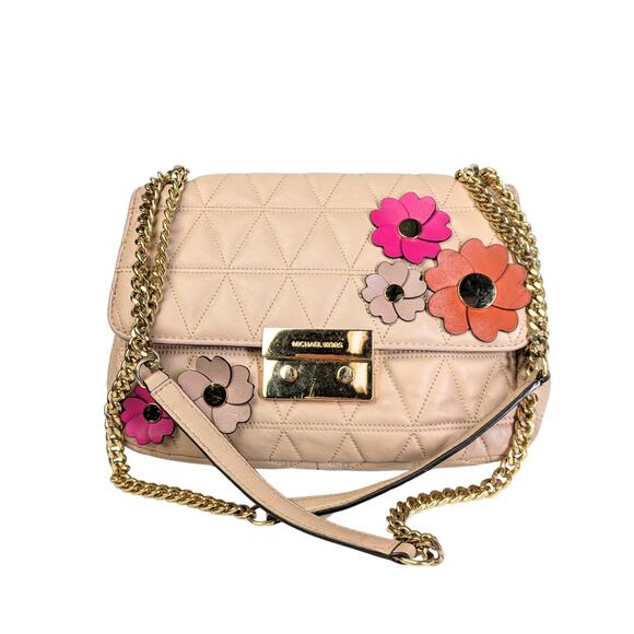 Pre-loved Michael Kors Flora Applique Sloan Shoulder Bag - Picture 2 of 9